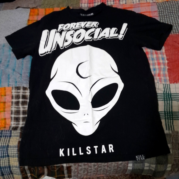 Killstar Other - SOLD - NWOT Killstar Alien "forever unsocial" tee